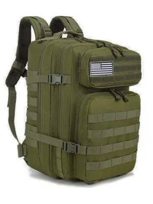 45L 1000D Nylon Waterproof Trekking Fishing Hunting Bag Backpack Outdoor Rucksack Outdoor