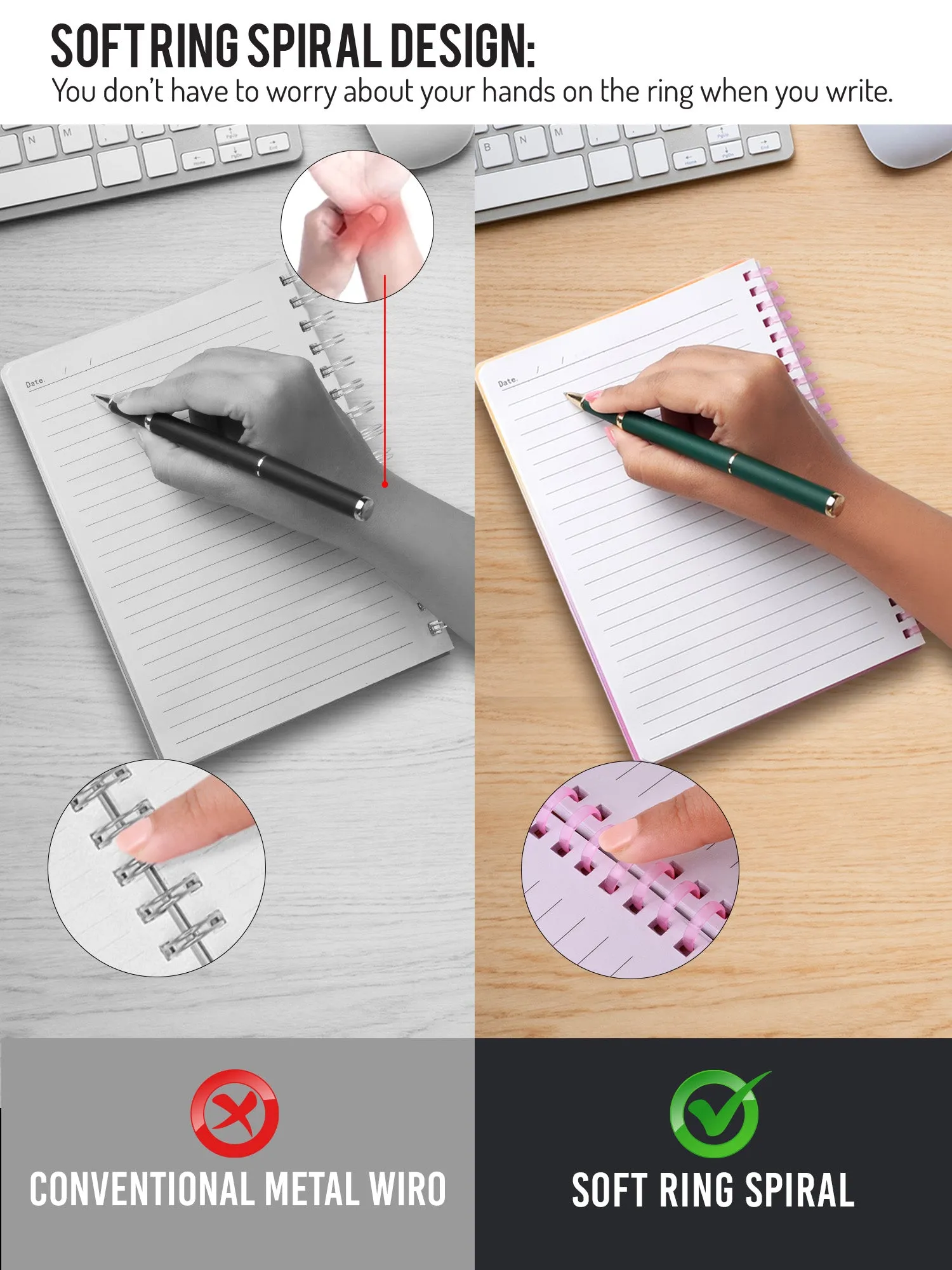 A5 Soft Spiral Bound Notebook - Peaceful Pause