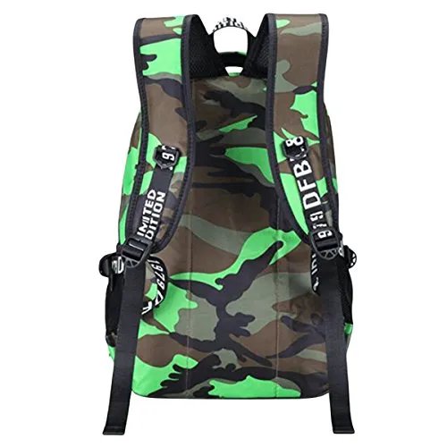 ABage School Backpack Casual Travel College Student Daypack Bookbag Book Bag, Green