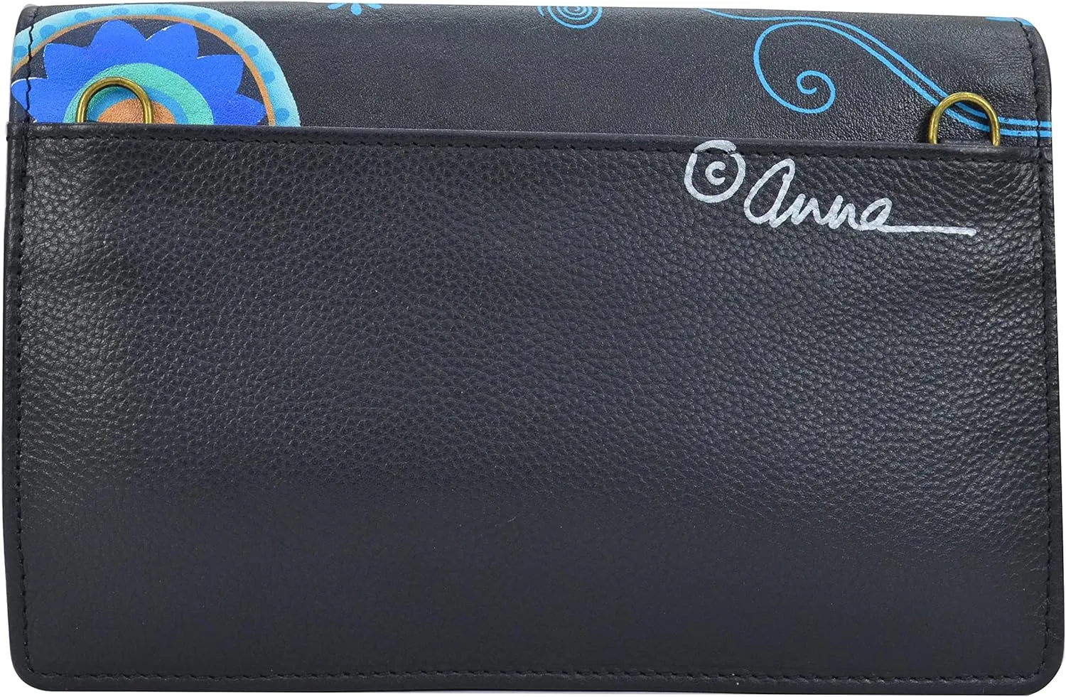 Anna by Anuschka Hand Painted Womens Genuine Leather 3 in 1 Convertible Crossbody/Clutch/Belt bag
