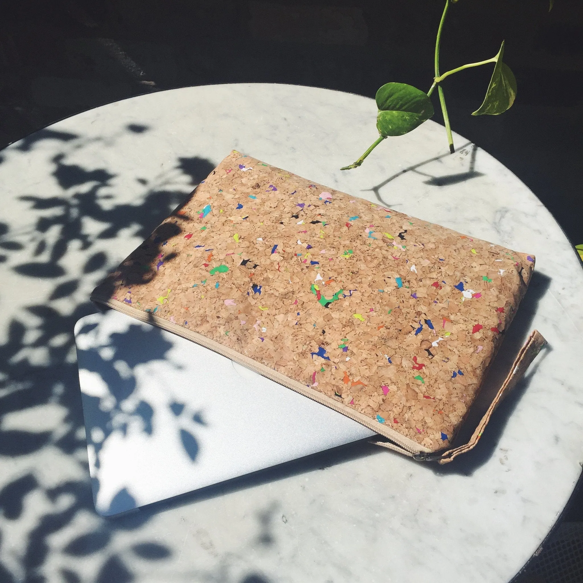 Annie 14" Cork Laptop Case in Vivid