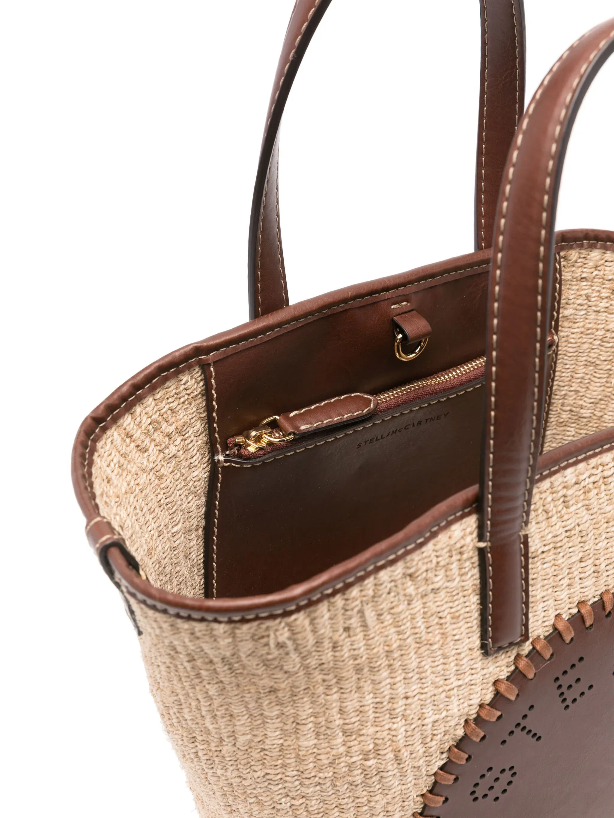 appliqué-logo tote bag