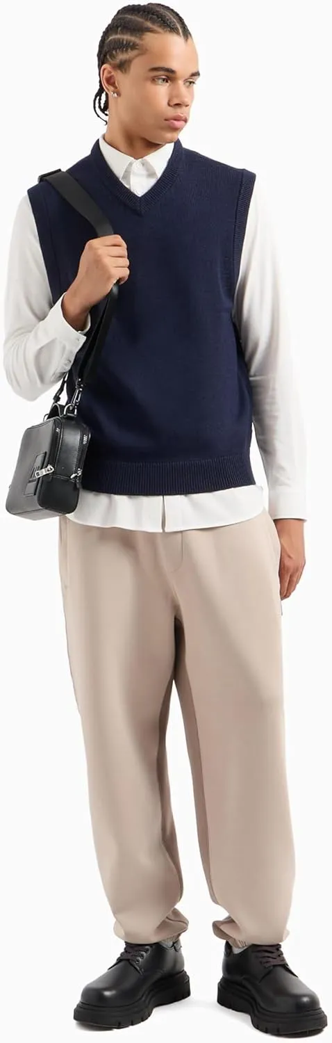 Armani Exchange Men's Bonded Stretch Cotton Poly Sweatpant with Small Logo Patch