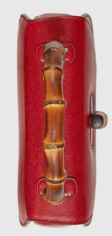 Bamboo Classic leather Handbag - (Black or Red)