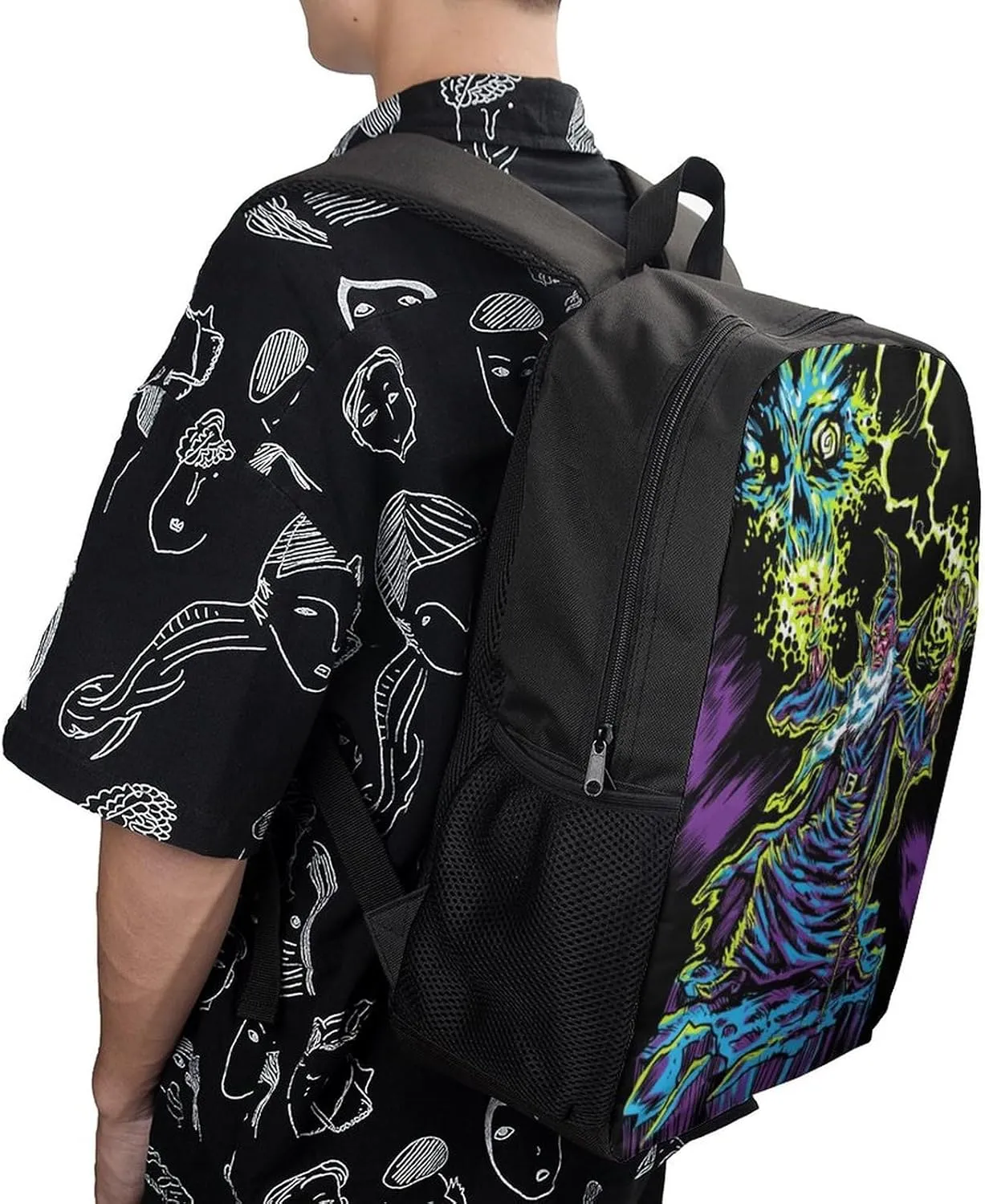 Blacklight by Evil Witch Lightweight And Large Capacity Casual Backpack Unisex