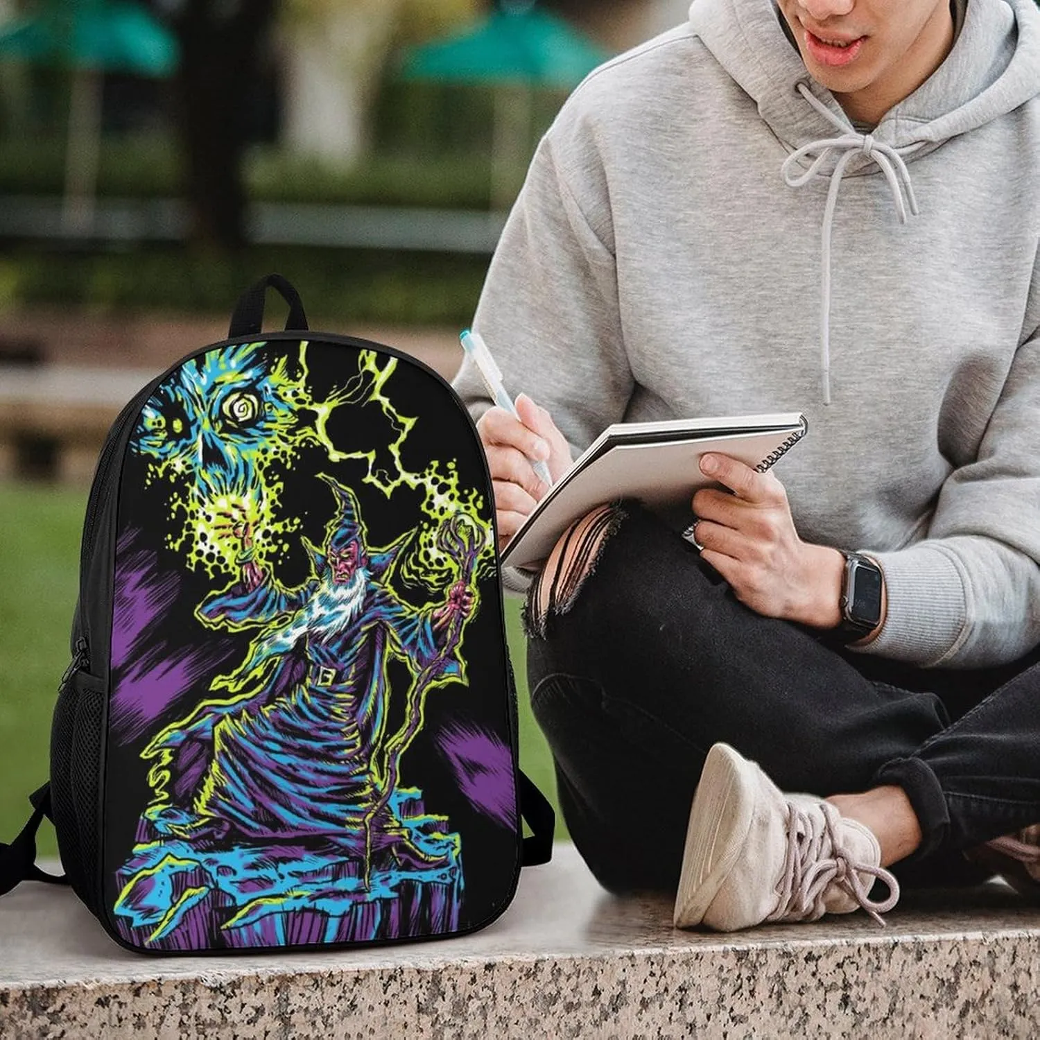 Blacklight by Evil Witch Lightweight And Large Capacity Casual Backpack Unisex