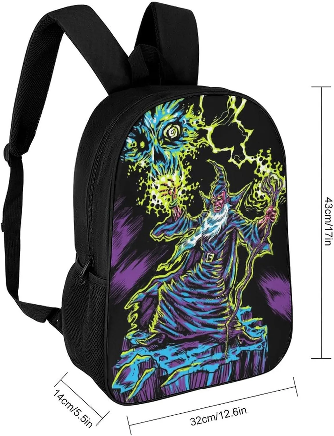 Blacklight by Evil Witch Lightweight And Large Capacity Casual Backpack Unisex