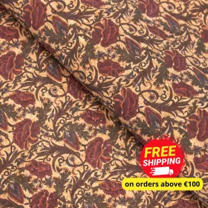 Botanical Floral Bursts- Vegan fabric-COF-308-A