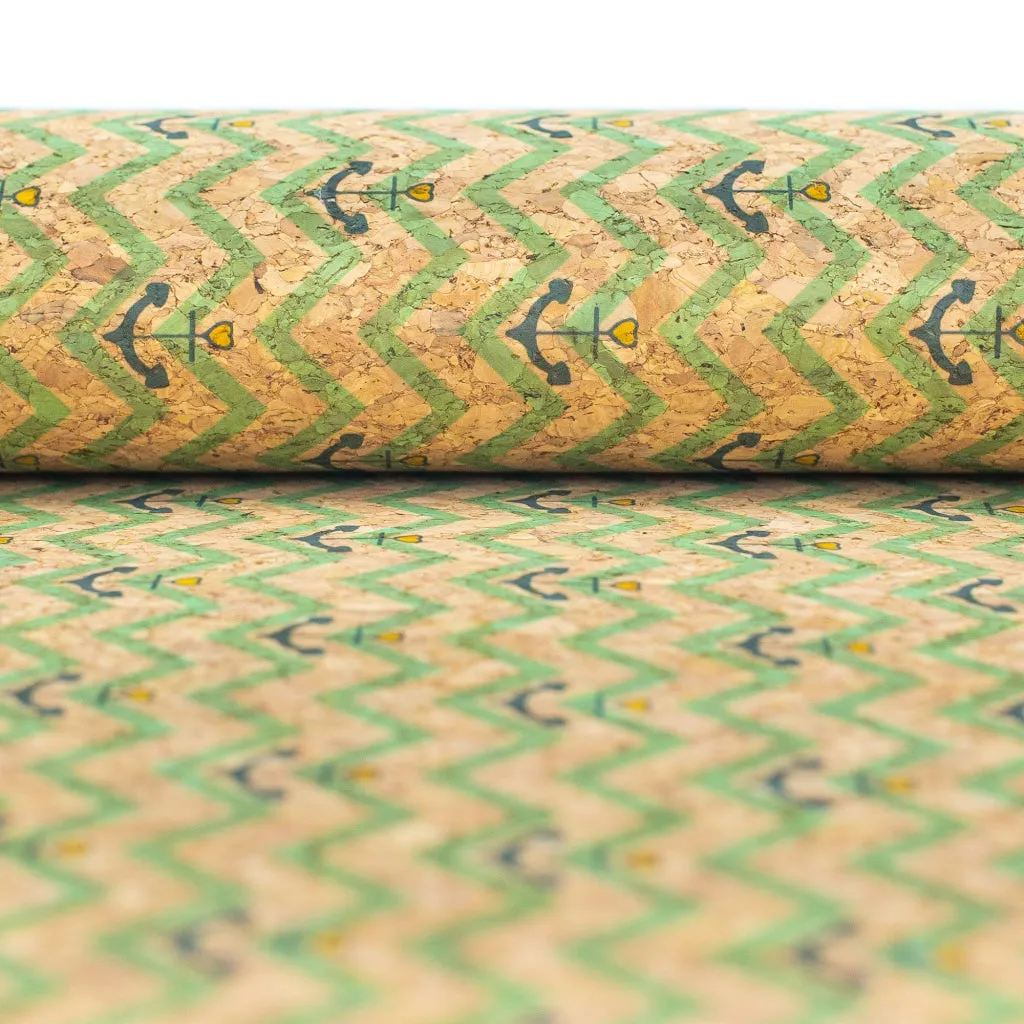 BUY 1 GET 1 FREE: Sailor Waves, Cork Fabric COF-324-A