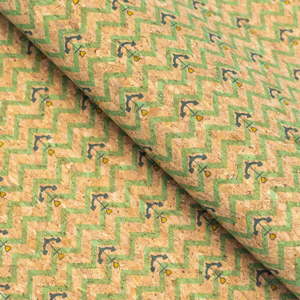 BUY 1 GET 1 FREE: Sailor Waves, Cork Fabric COF-324-A