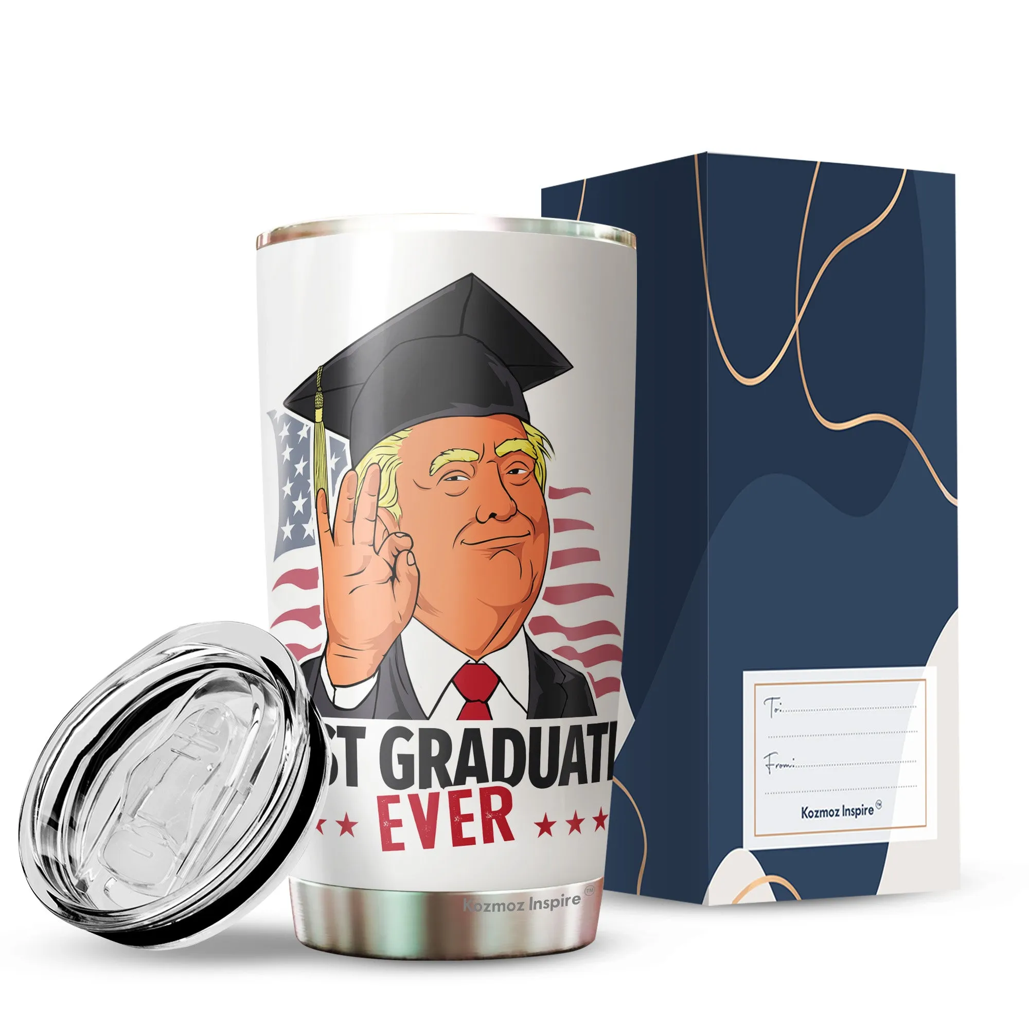 Congratulations Graduation Gifts - Best Graduation Ever Trump Tumbler - Graduate 2022 Gifts Graduation Gift High School - Congrat Graduation Gift For Seniors College Graduation Gifts For Her