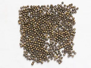 Copper Circular Plastic Beads - 3 mm