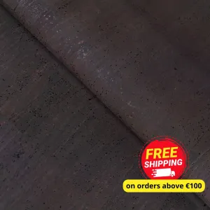 Dark Brown Cork Fabric  - 0.78mm Thickness COF-593