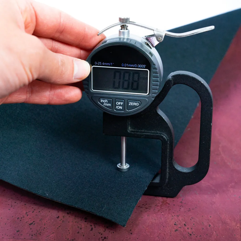 Dark Red Cork Fabric with Black Backing, 0.88mm Thickness COF-530-A
