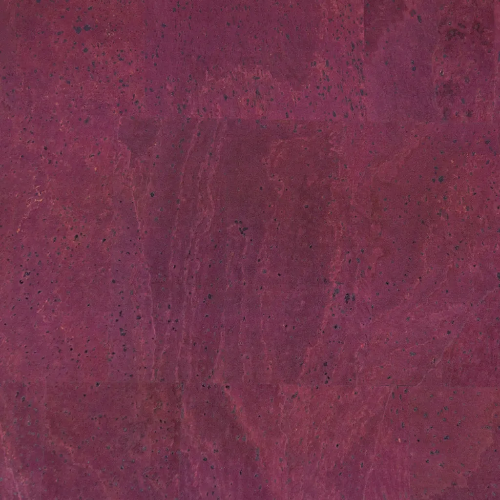 Dark Red Cork Fabric with Black Backing, 0.88mm Thickness COF-530-A