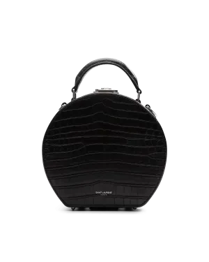 Embossed Mica Croc Bag