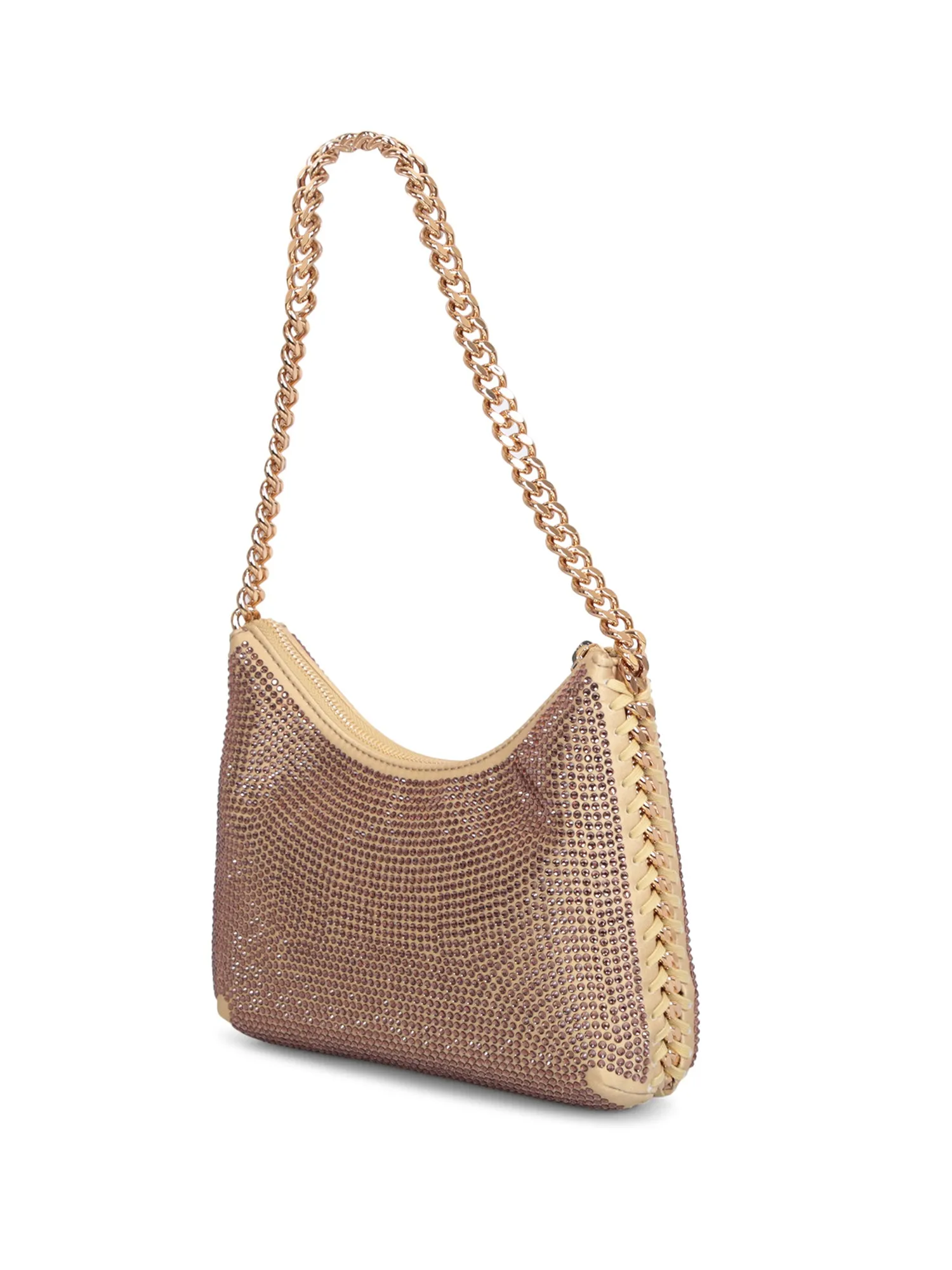 Falabella gold zip bag