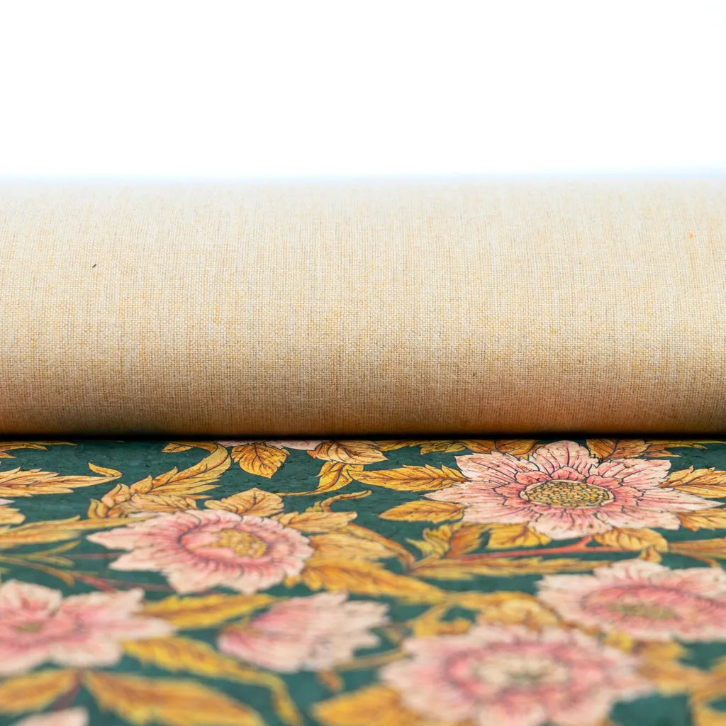 Floral Elegance Cork Fabric COF-541
