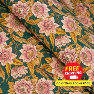Floral Elegance Cork Fabric COF-541