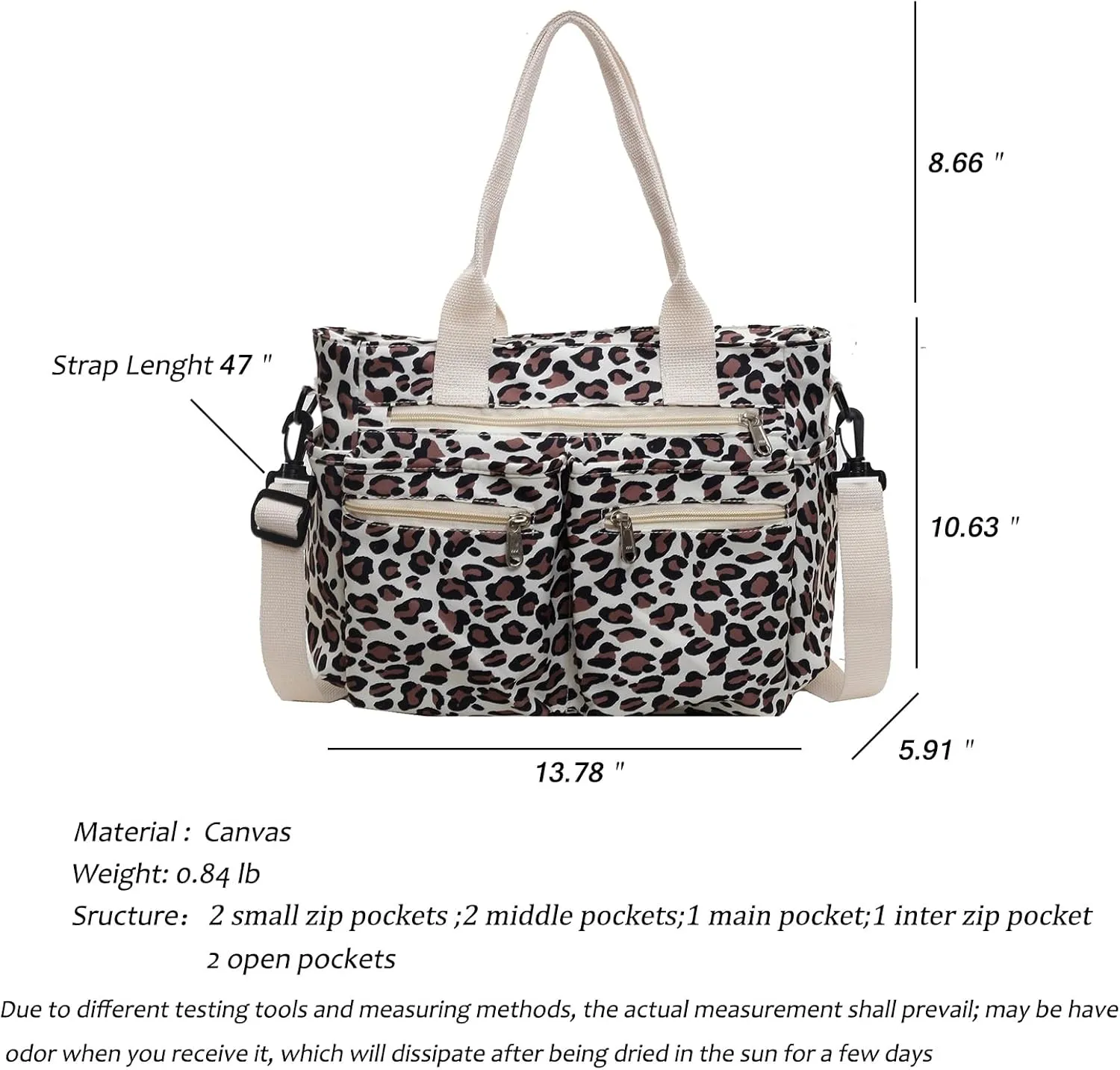 FOTN Cherry Tote Bag for Women, Everyday Work Tote,Large CanvasTote Purse with Multiple Pockets for Travel Daily Use