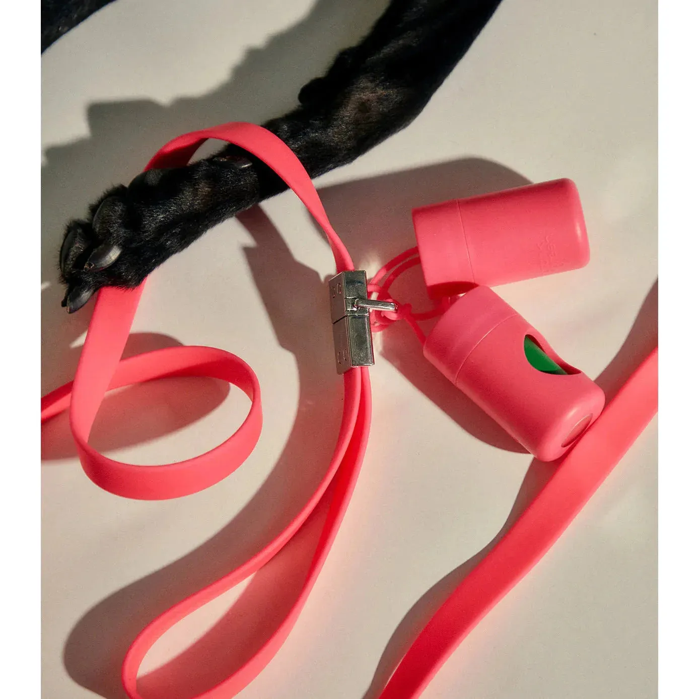 frank green Neon Pink Dog Poo Bag Holder^^^
