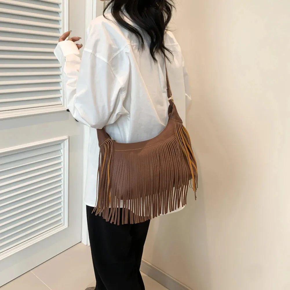 Fringe Boho Hobo Bag