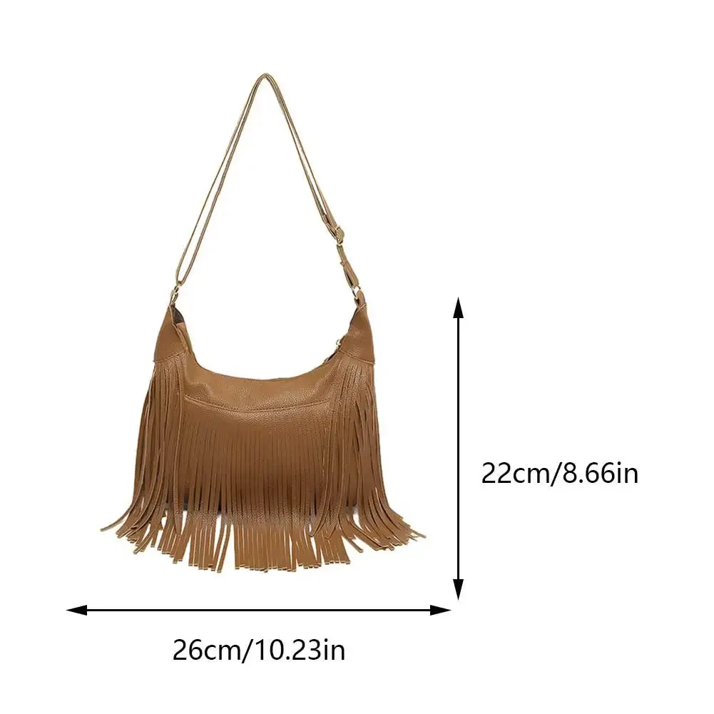 Fringe Boho Hobo Bag