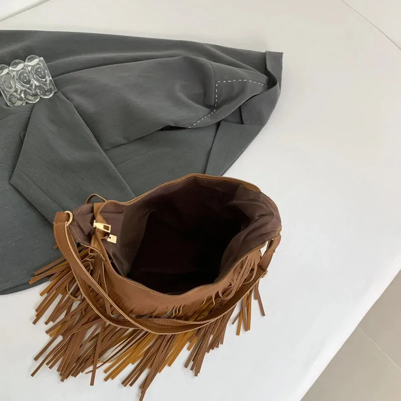 Fringe Boho Hobo Bag