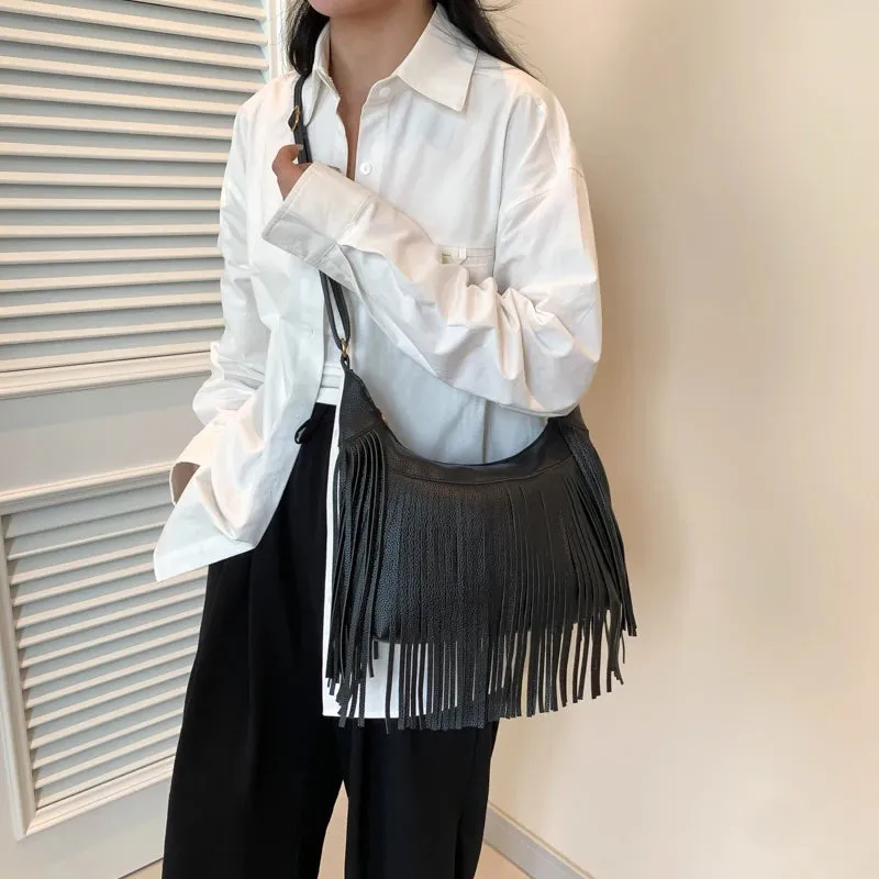 Fringe Boho Hobo Bag