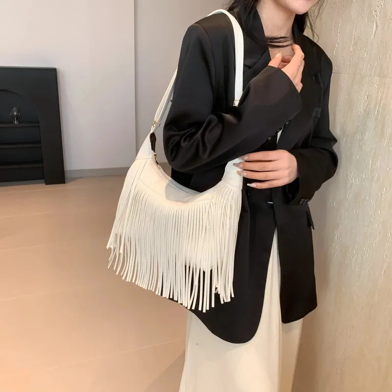 Fringe Boho Hobo Bag