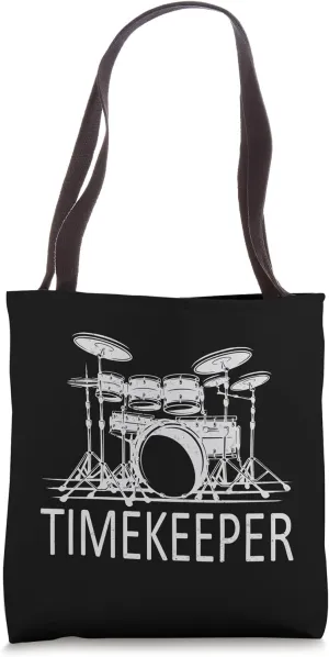Funny Drummer Percussionist Drumming Timing Timekeeper Tote Bag