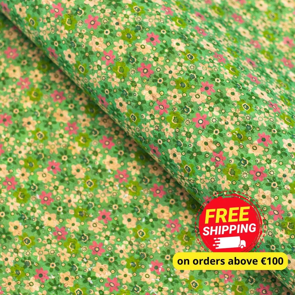 Garden Floral, Cork Fabric COF-347-A