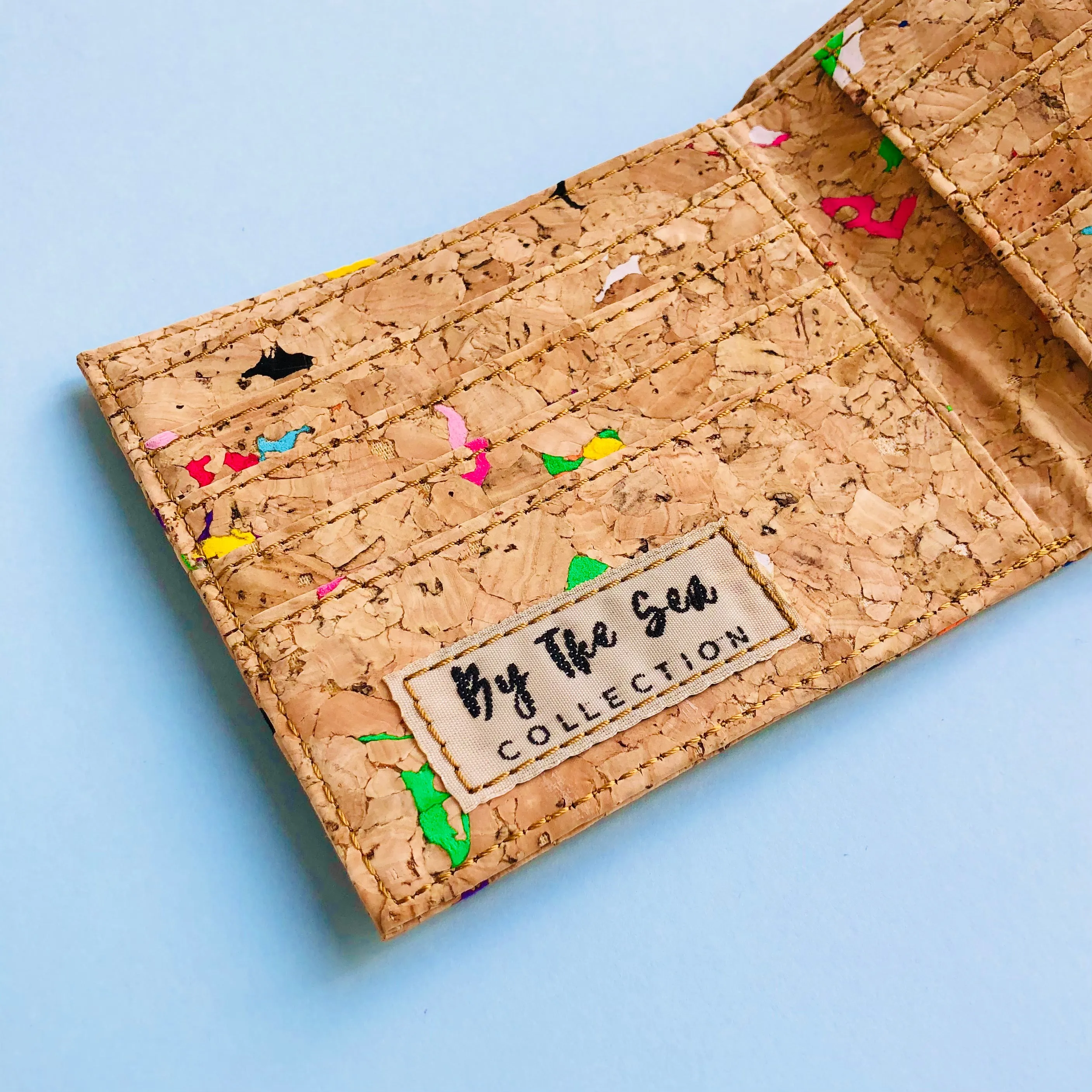 Gilly Bi-Fold Cork Wallet in Vivid