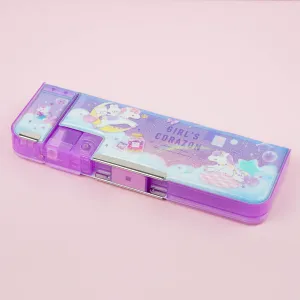 Girl's Corazon Unicorn Double-Sided Pen Case