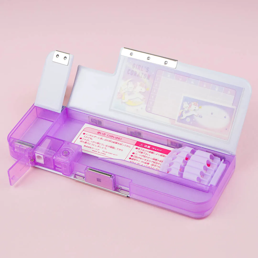 Girl's Corazon Unicorn Double-Sided Pen Case