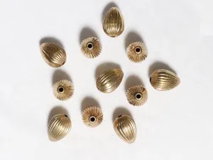 Golden Drop Designer Plastic Beads - 26x35 mm