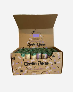 Green Bone Wild Lavender - 64 rolls (960 bags)