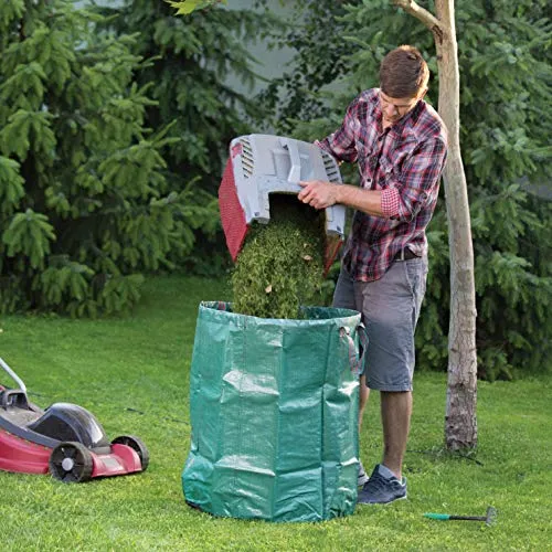 Green Garden Waste Refuse Woven PP Bags 66x105cm 5pack
