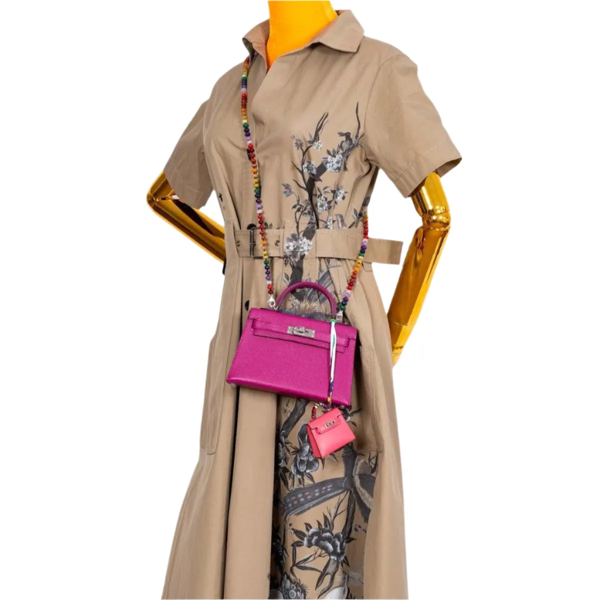 Hermès Kelly 20 Mini II Sellier Rose Pourpre Chevre Leather Palladium Hardware