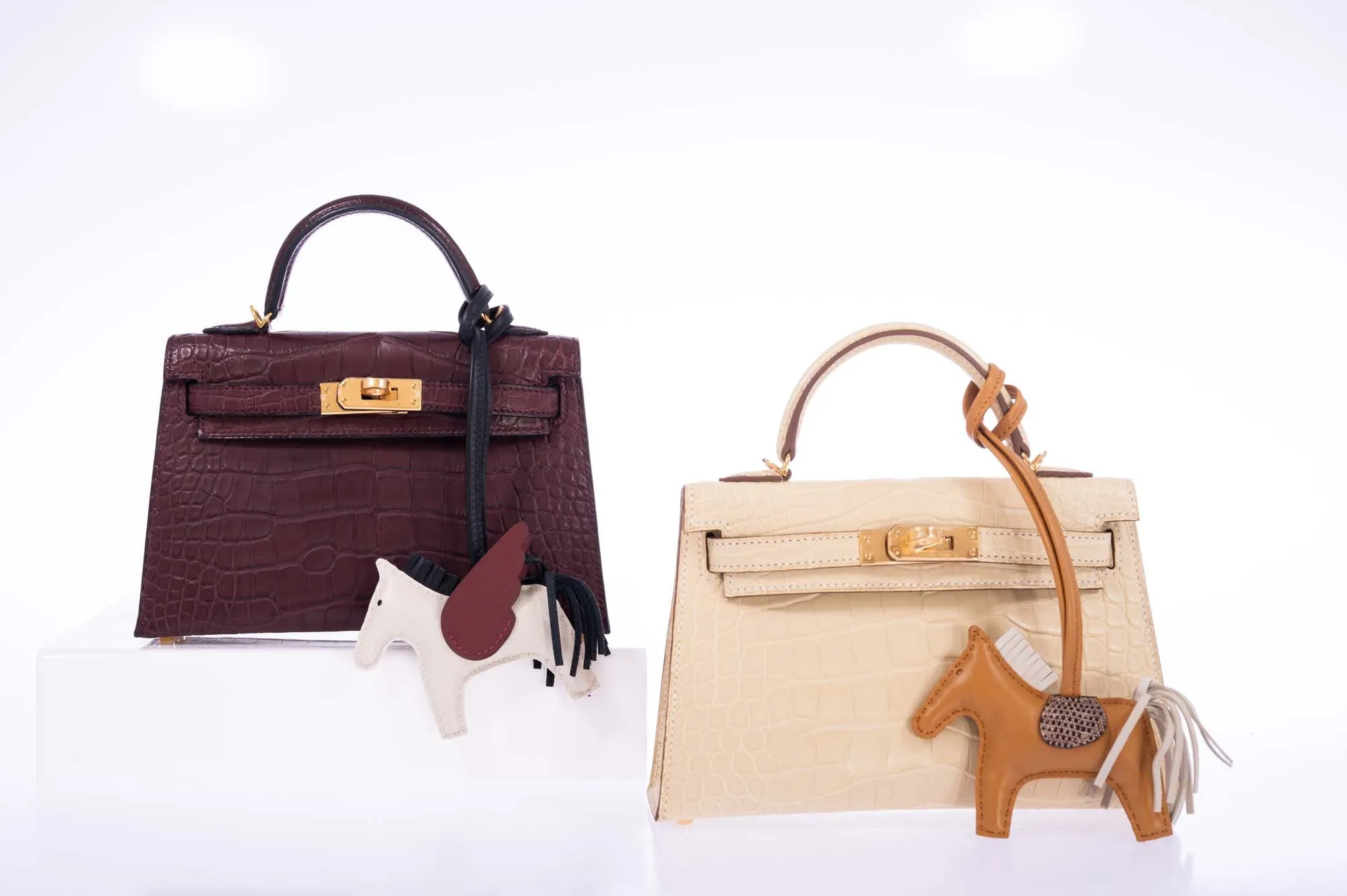 Hermès Kelly 20 Mini II Sellier Vanille Matte Alligator Gold Hardware