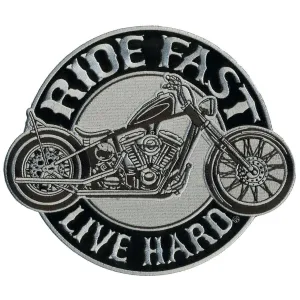 Hot Leathers Circle Bike 9" X 8" Patch