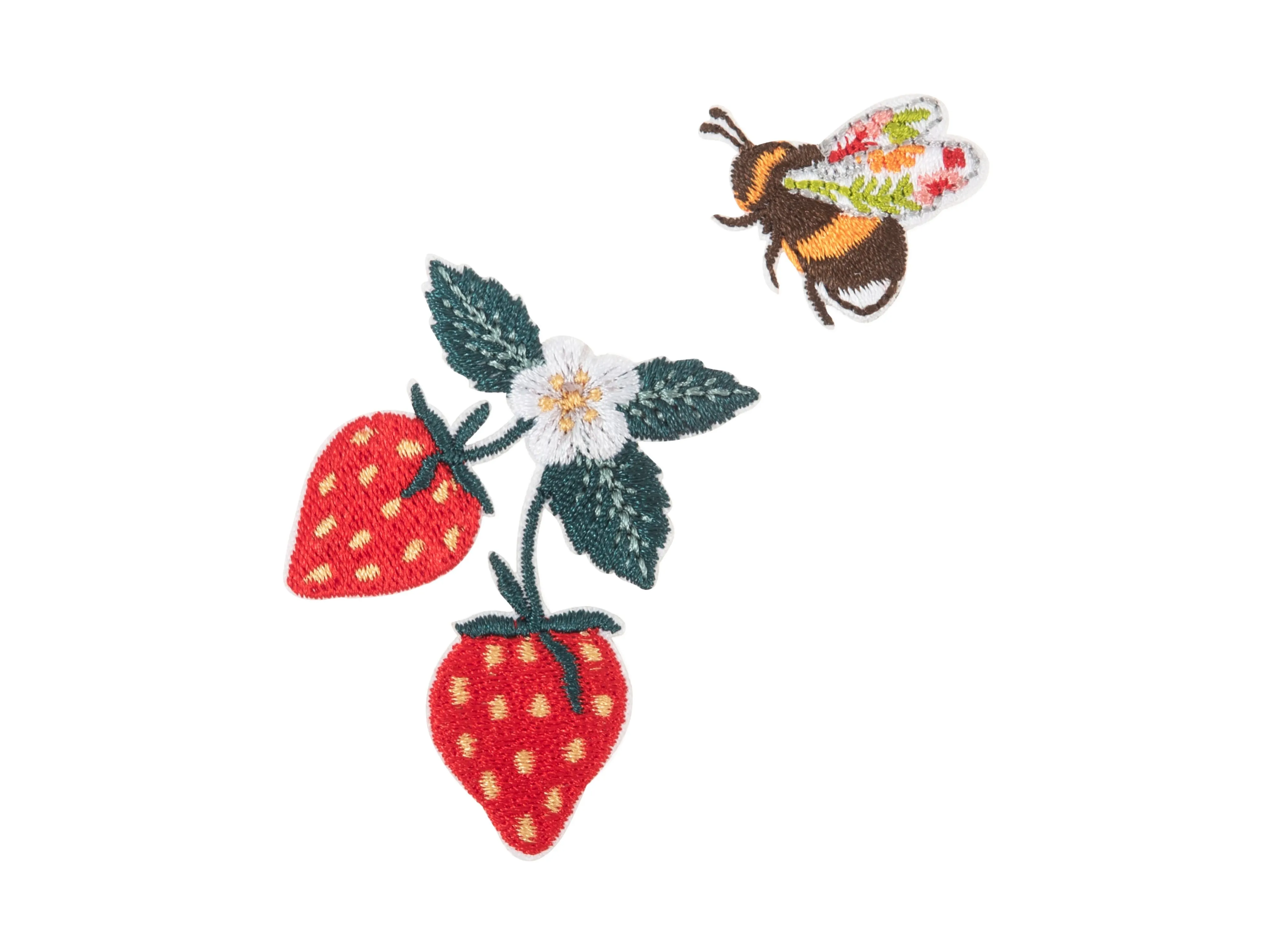 Iron -On & Sew-On Motif Patch - Strawberry
