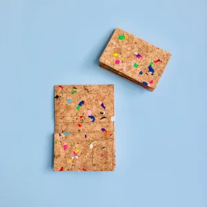 Kevin Bi-Fold Cork Card Holder in Vivid