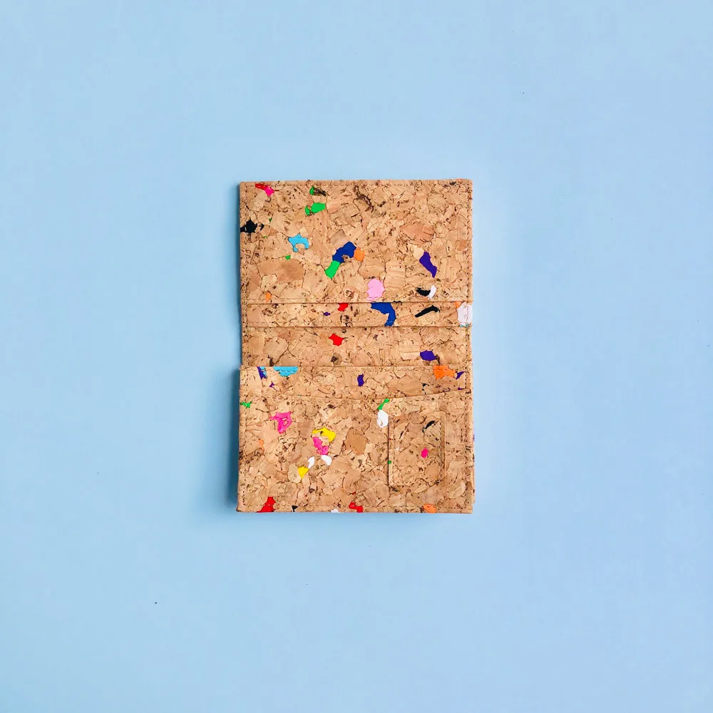 Kevin Bi-Fold Cork Card Holder in Vivid