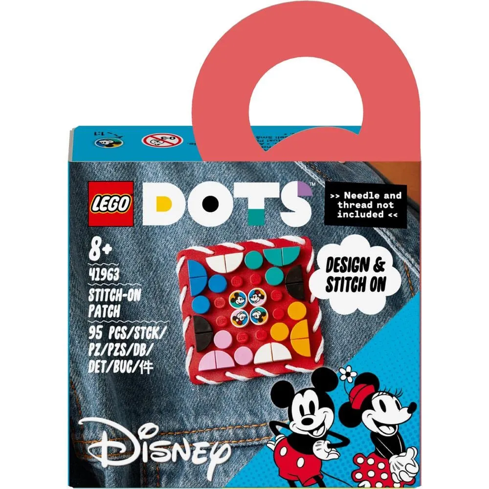 LEGO Dots Disney Mickey Mouse & Minnie Mouse Stitch-on Patch Building Kit For Ages 8 