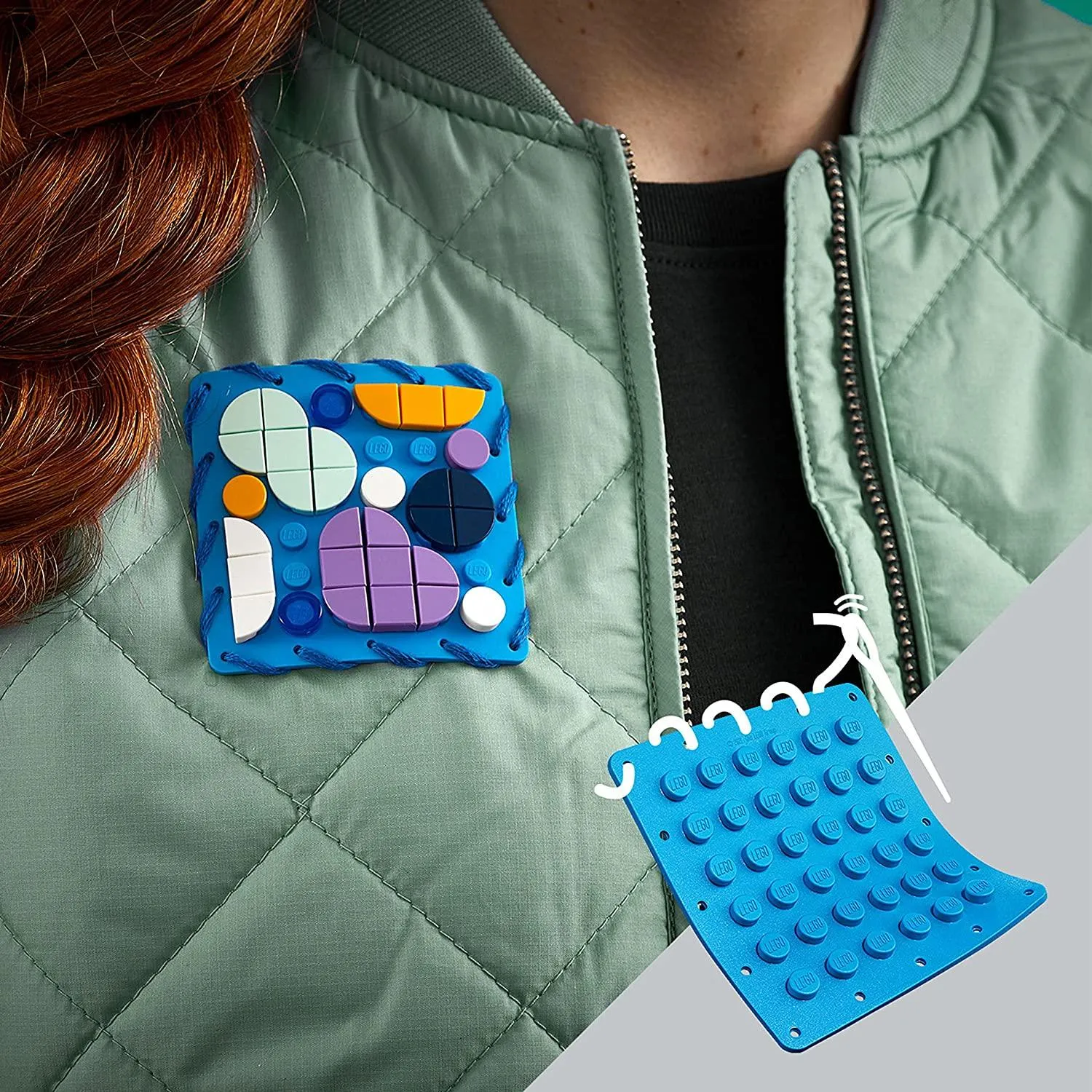 LEGO DOTS Stitch-on Patch DIY Craft Decoration Kit for Ages 8 