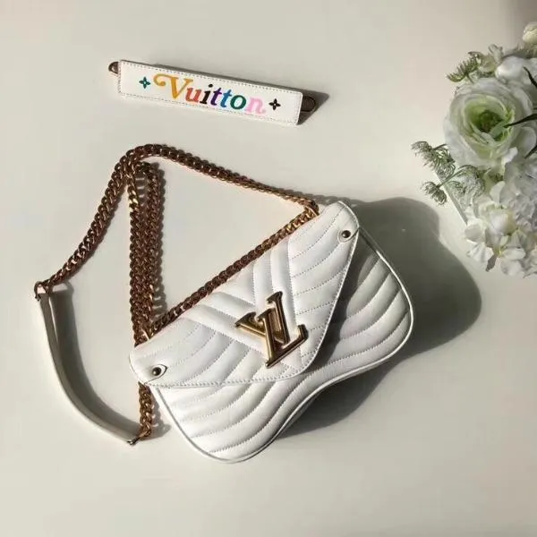 Louis Vuitton New Wave Chain Bag MM White