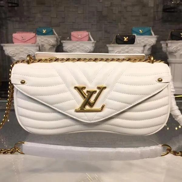 Louis Vuitton New Wave Chain Bag MM White
