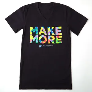Make More Black V-neck - XL