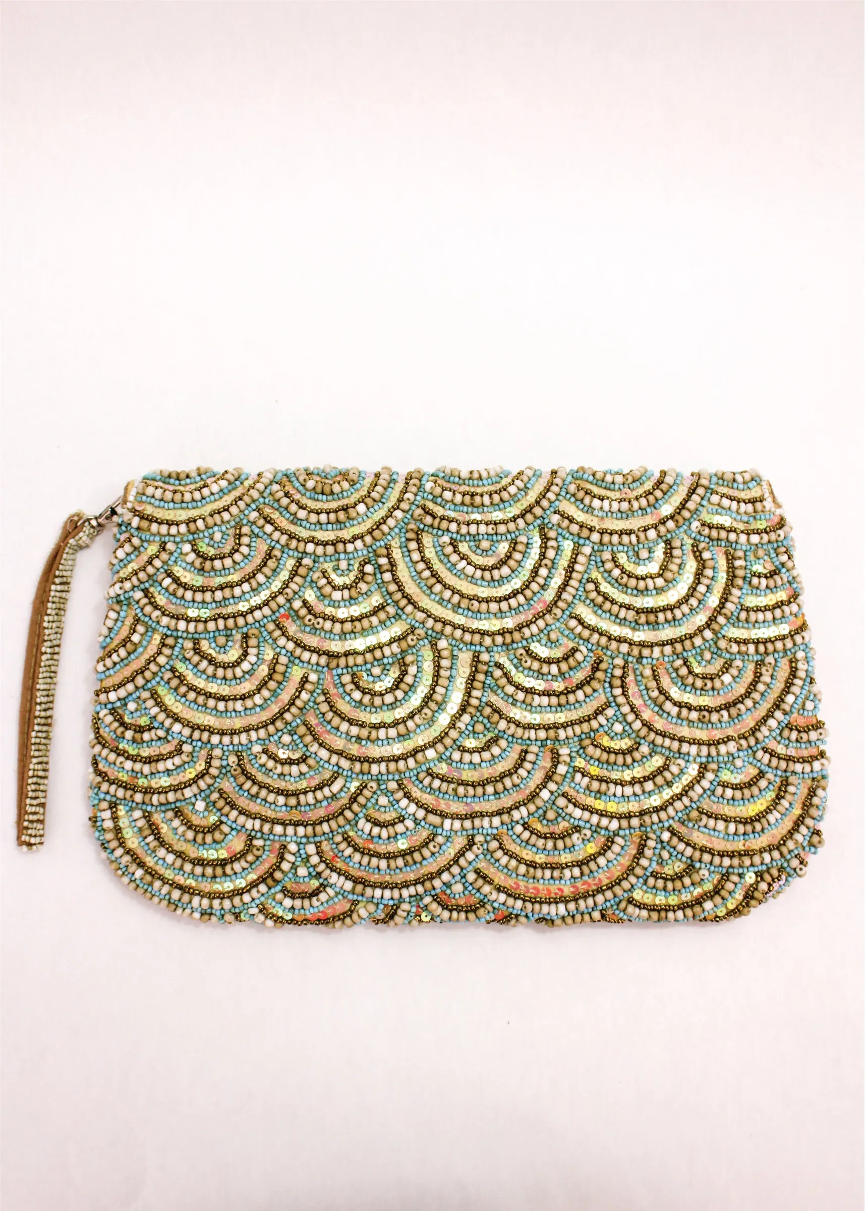 Mermaid Beaded Crossbody/Clutch